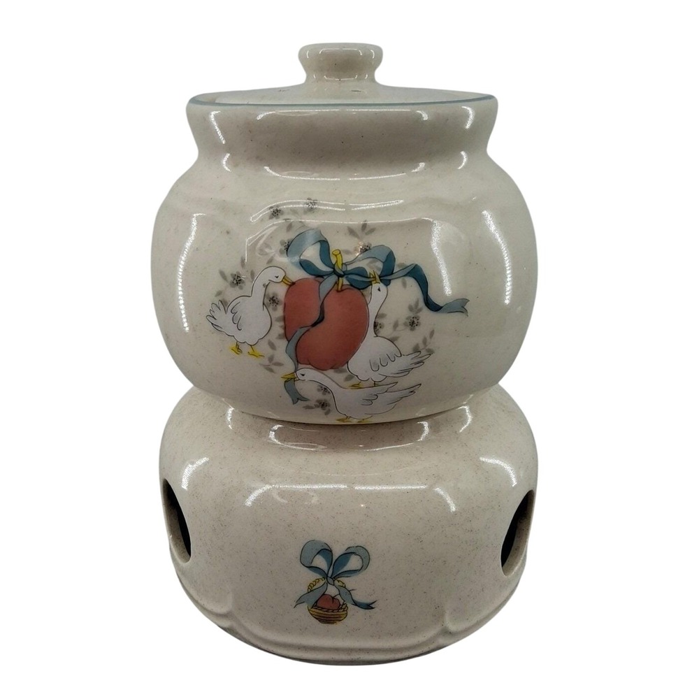 Vintage International China Marmalade 3 Piece Potpourri Pot Simmer Pot HTF
